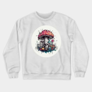 Mushroom Skull Crewneck Sweatshirt